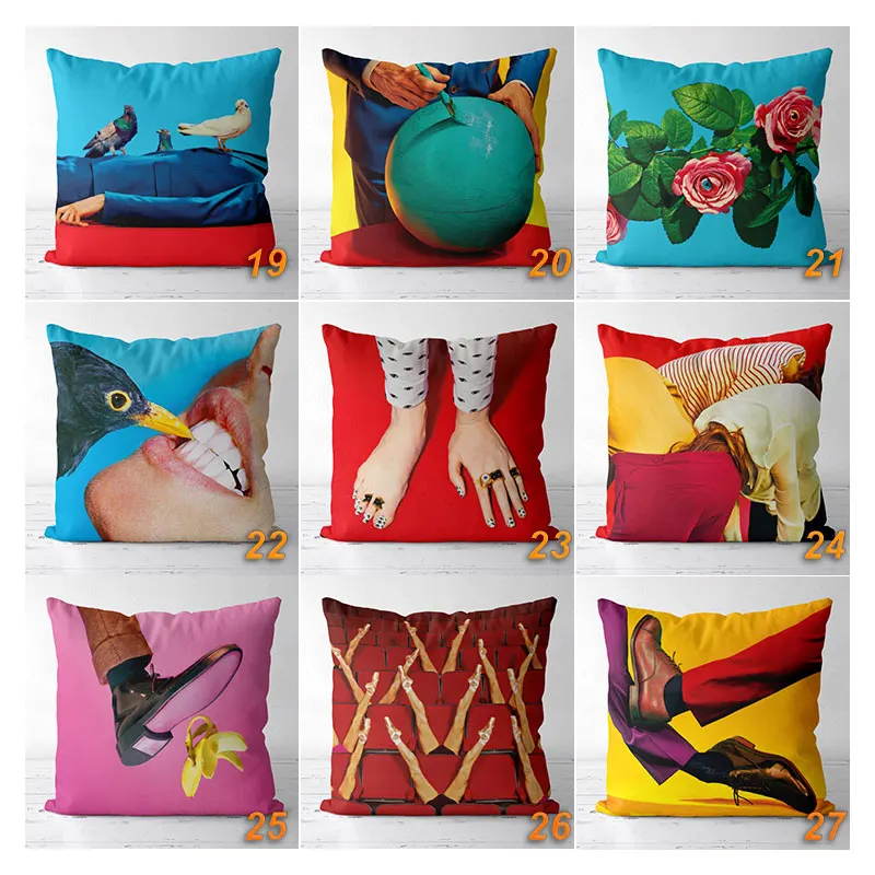 Рождественский льняной чехол для подушки Роскошный 45*45 украшения дома и сада