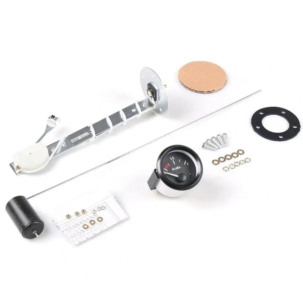 

Fuel Gauge E-1/2-F Pointer ABS 52mm Fuel Level Indicator for 12V 4/6/8 Cylinders Gasoline Vehicles Auto Replacement Parts