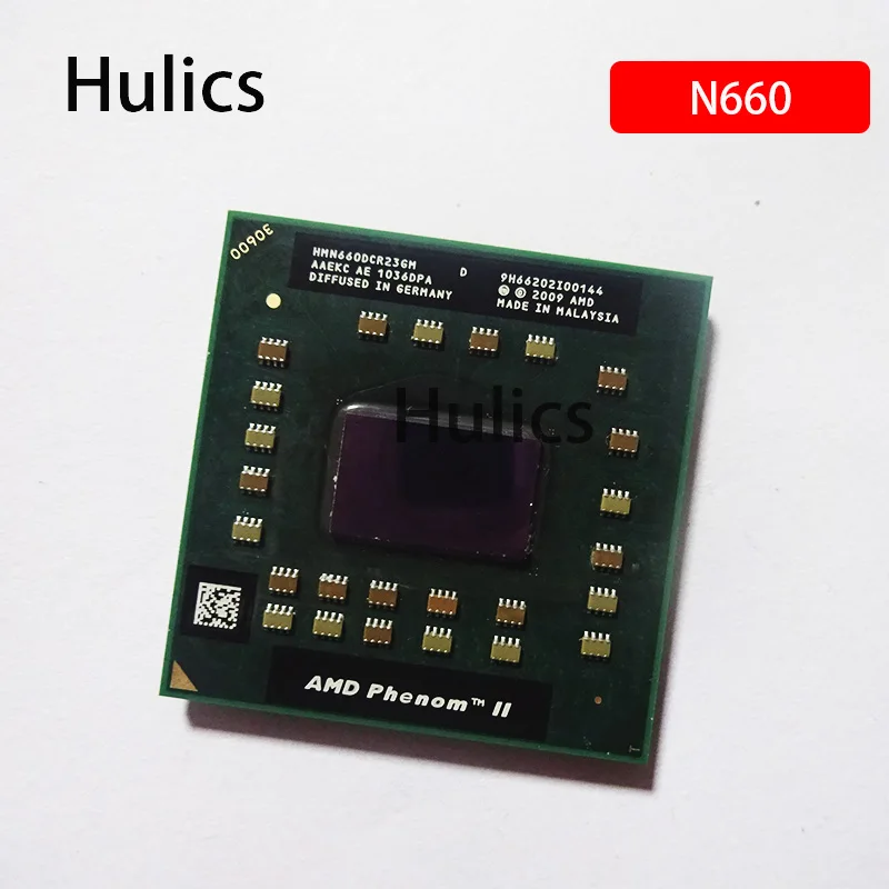 Hulics оригинальный AMD Phenom II двухъядерный мобильный N660 3 0 ГГц двухпотоковый 2009 ЦП
