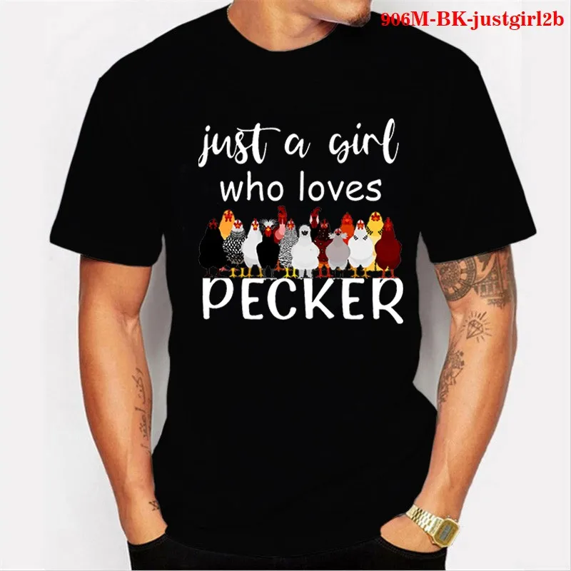 

Summer 2021 new printed T-shirt animal print men's T shirt print casual Tshirt O-neck hip hop short sleeve A girl who love Tees