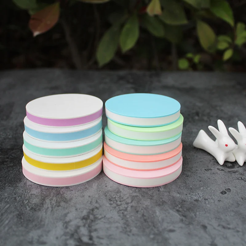 

1 Pcs Carving Rubber Stamp Round DIY Crafts Carved Blocks Brick Eraser 6x0.8cm SGA998