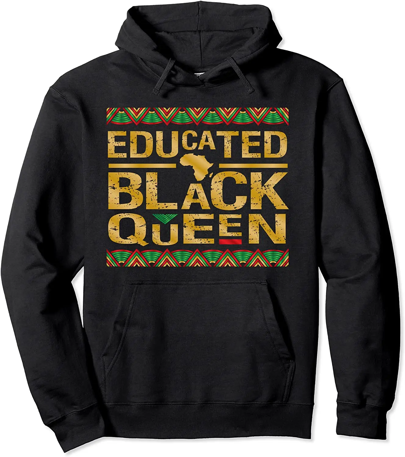 

100% Cotton African Women Educated Black Queen Hoodie