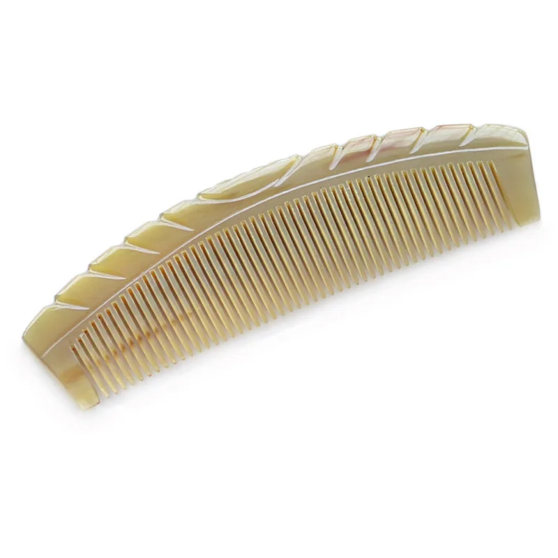 

6 Styles Natural Ox Horn Hair Comb Health Massage Care Brush Yak Horn Comb No Static Comb Hairdressing Comb G1021