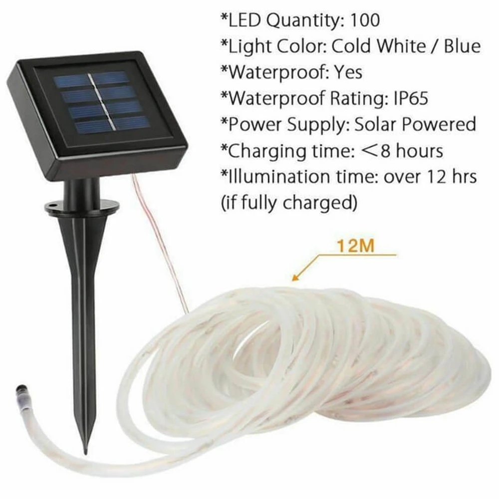 100 светодиодные гирлянды сказочные Рождественские огни уличная