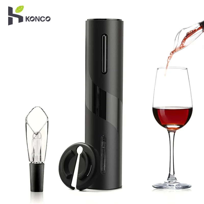 

Konco Electric Wine Bottle Opener, Rechargeable Automatic Corkscrew Gift Set, Powered Cork Remover Kit,Kitchen Tool Can Opener