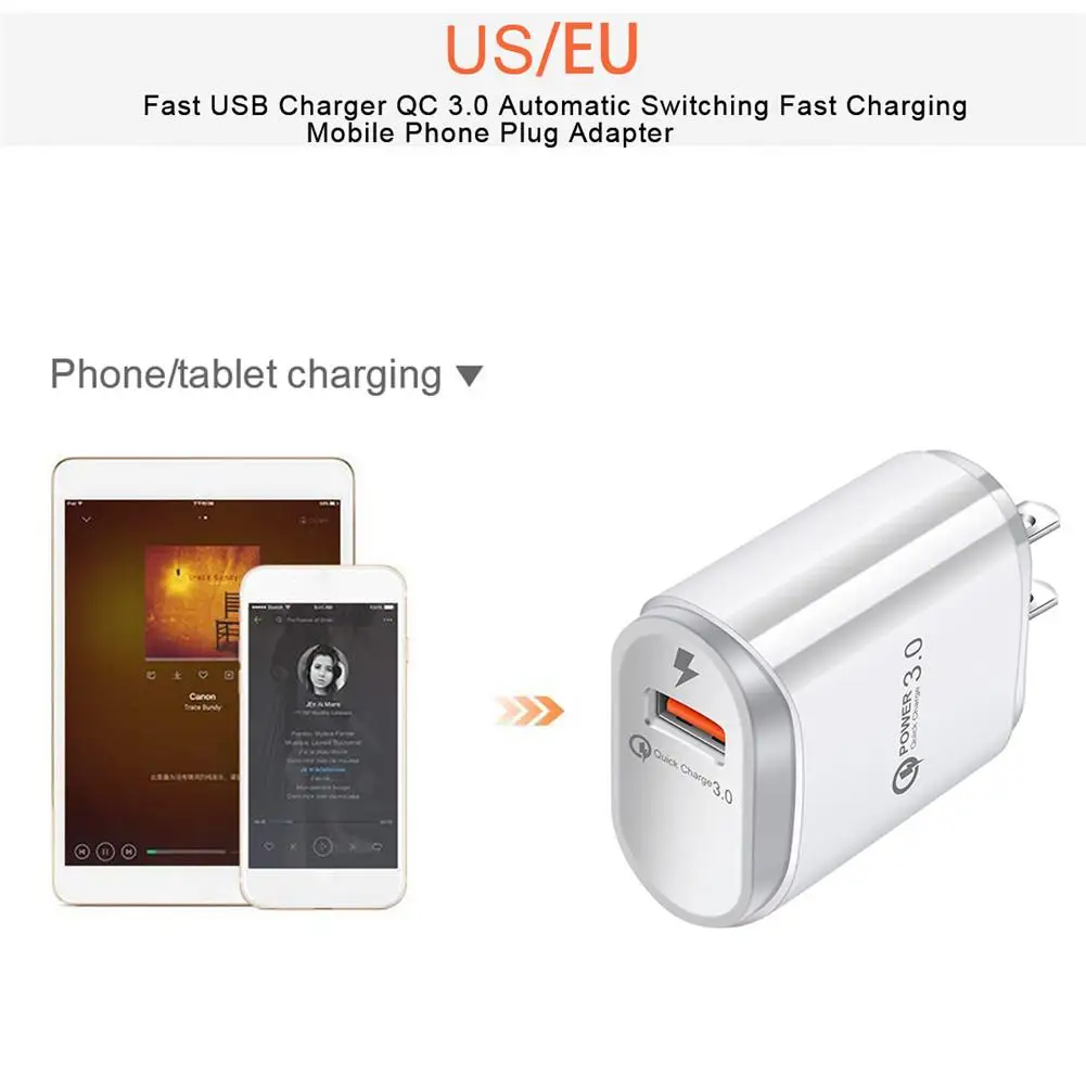 Rondaful Высокое качество быстрое зарядное устройство USB QC 3 0 автоматическое
