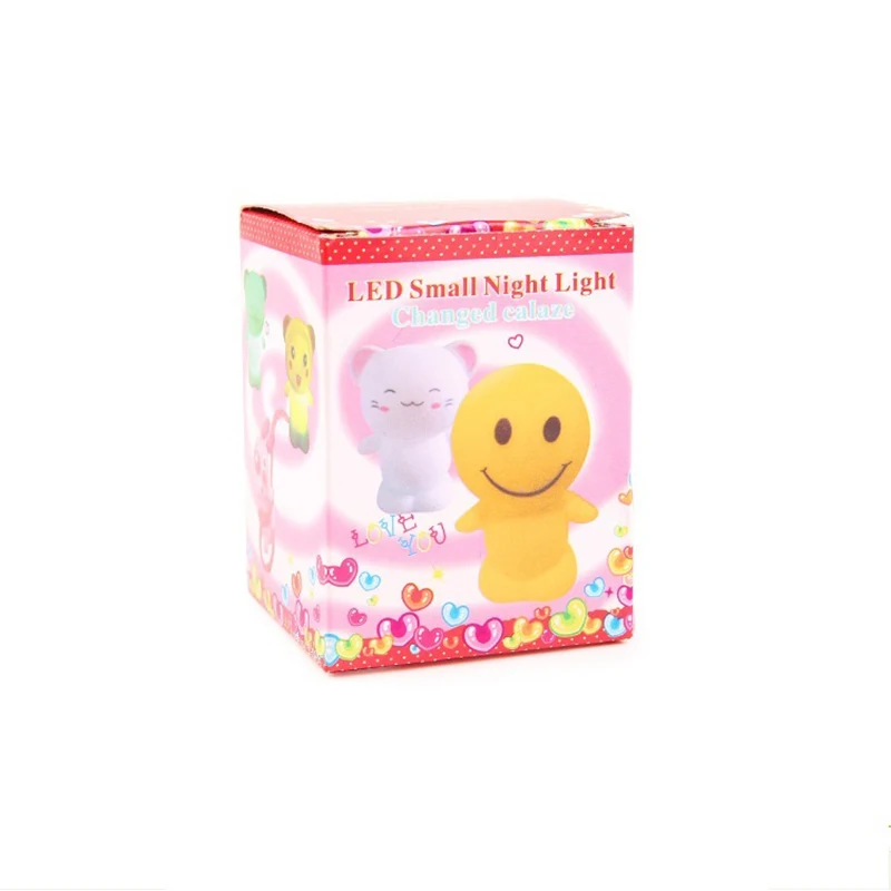 

Cute Cartoon Color Changing Small Night Lamp White Led Small Night Lamp Bedside Lamp Creative Toy Light Gift Light Decoration