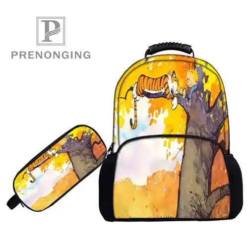 Изготовленный На Заказ 17 дюймов Calvin и застежка рюкзаки пеналы для ручек 3D печати