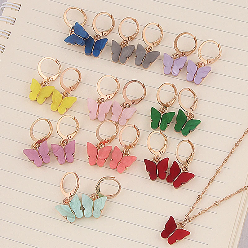 

Fashion Butterfly Necklace Luxury Cute Charm Choker Pendant Neckless For Woman Aesthetic Jewelry Accessories christmas Gift