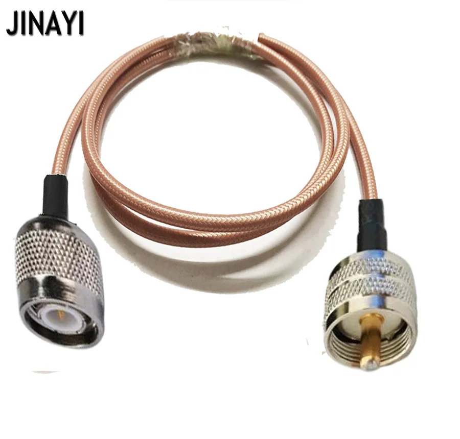 Кабель RG142 UHF PL259 штекер к TNC RF обжимной коаксиальный Соединительный кабель