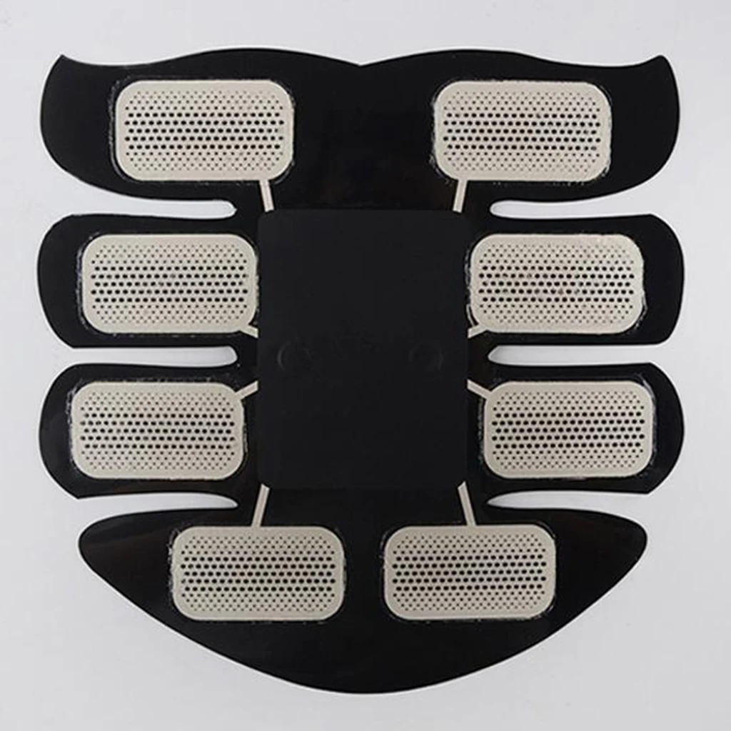 

Portable Abs Stimulator Home Office Gym Abdominal Muscle Trainer & 2 Gel Pads