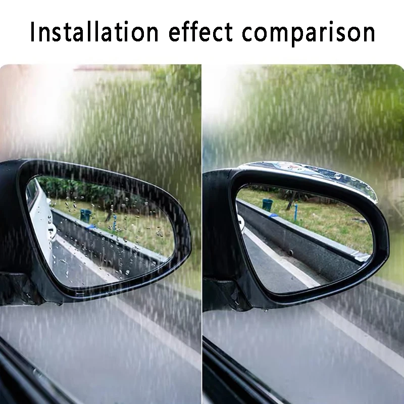 

2Pcs Rearview Mirror Rain Eyebrow Auto Car Rain Shield Snow Guard For Jaguar XEL F-TYPE XFL F-PACE E-PACE I-PACE XF
