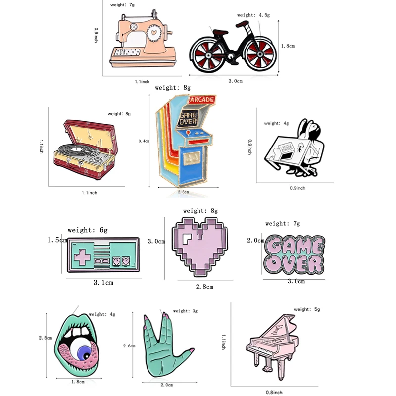 Креативная модная брошь в стиле ретро с изображением героев мультфильмов