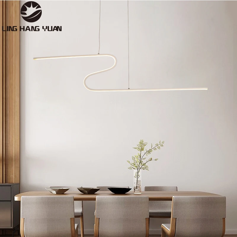 100CM Pendant Light Modern Home Decoration Chandelier Lamp for Dining room Kitchen Office Study Room Black Gold Lamps | Лампы и