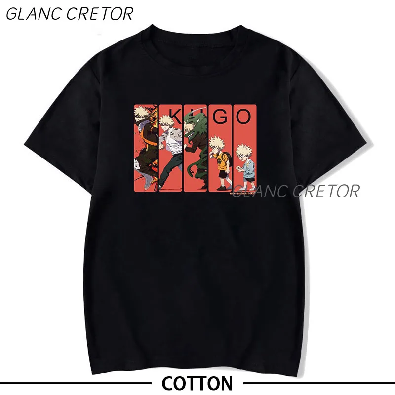 

Мужская футболка в стиле аниме My Hero Academia, летняя повседневная футболка с коротким рукавом в стиле хип-хоп, Винтажная футболка в стиле Харадз...