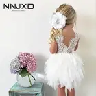 Летние платья для девочек, 2021, одежда для девочек, белое праздничное платье принцессы с бисером, элегантный нарядный костюм для девочек-подростков, От 4 до 6 лет