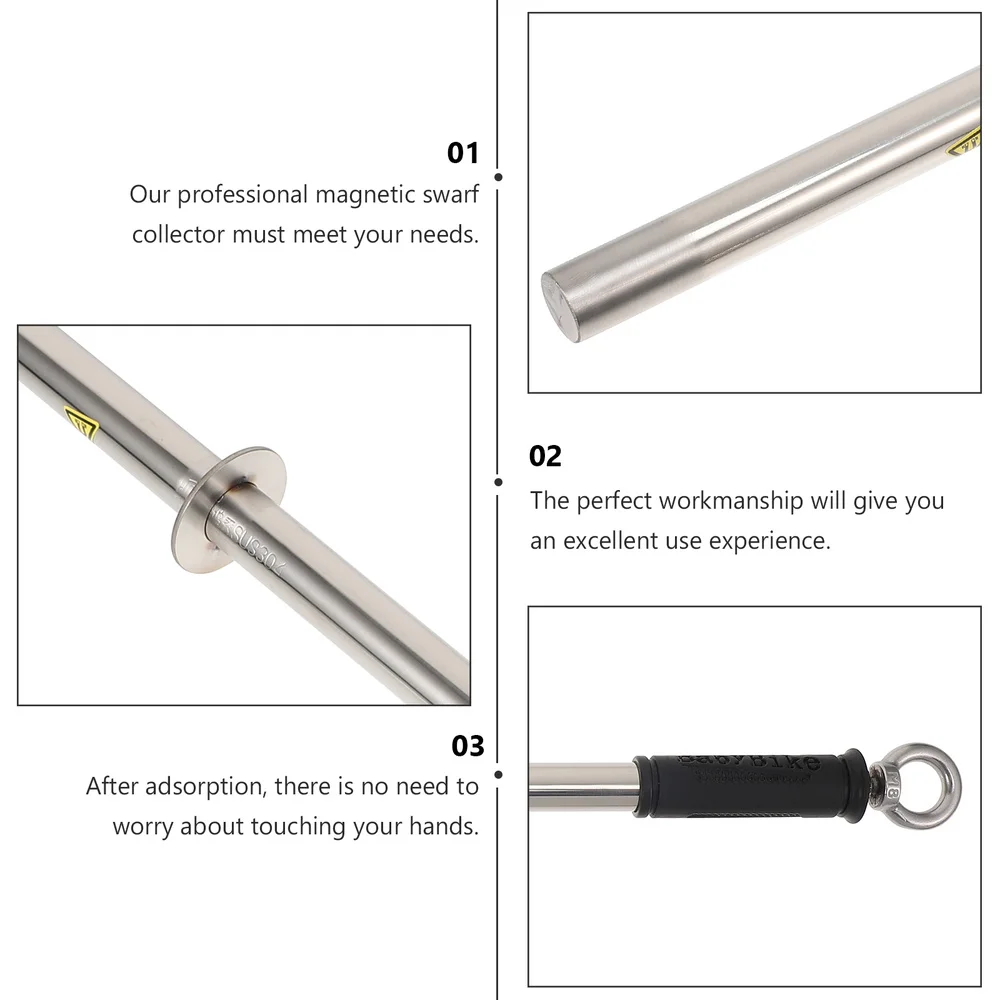 

1PC Iron Shavings Turnings Pick-up Rod Sturdy Automatic Stripping Iron Absorber