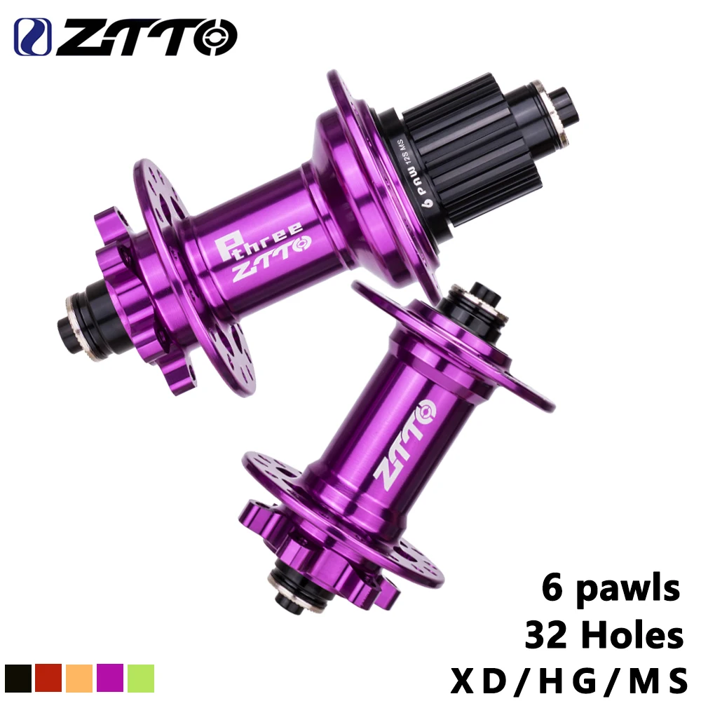 ZTTO MTB велосипед 6 Pawls дисковый тормоз Hub XD MS HG DT 370 xm490 D041SB горный 32 отверстия