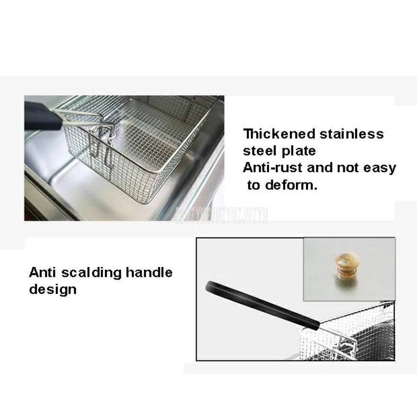 8л Коммерческая газовая фритюрница курица картофель фри печь для жарки Машина