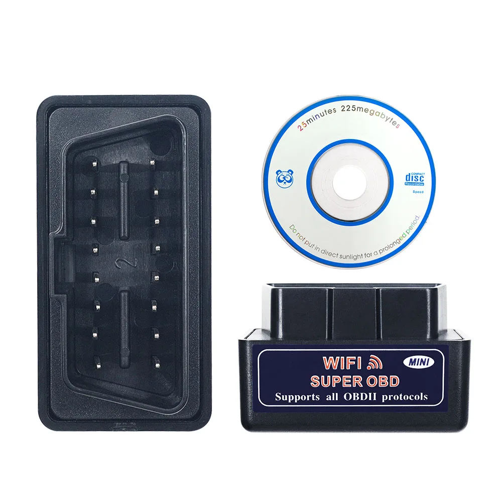 Автомобильный диагностический сканер ELM327 Bluetooth/WIFI V1.5 OBD2 поддерживает все