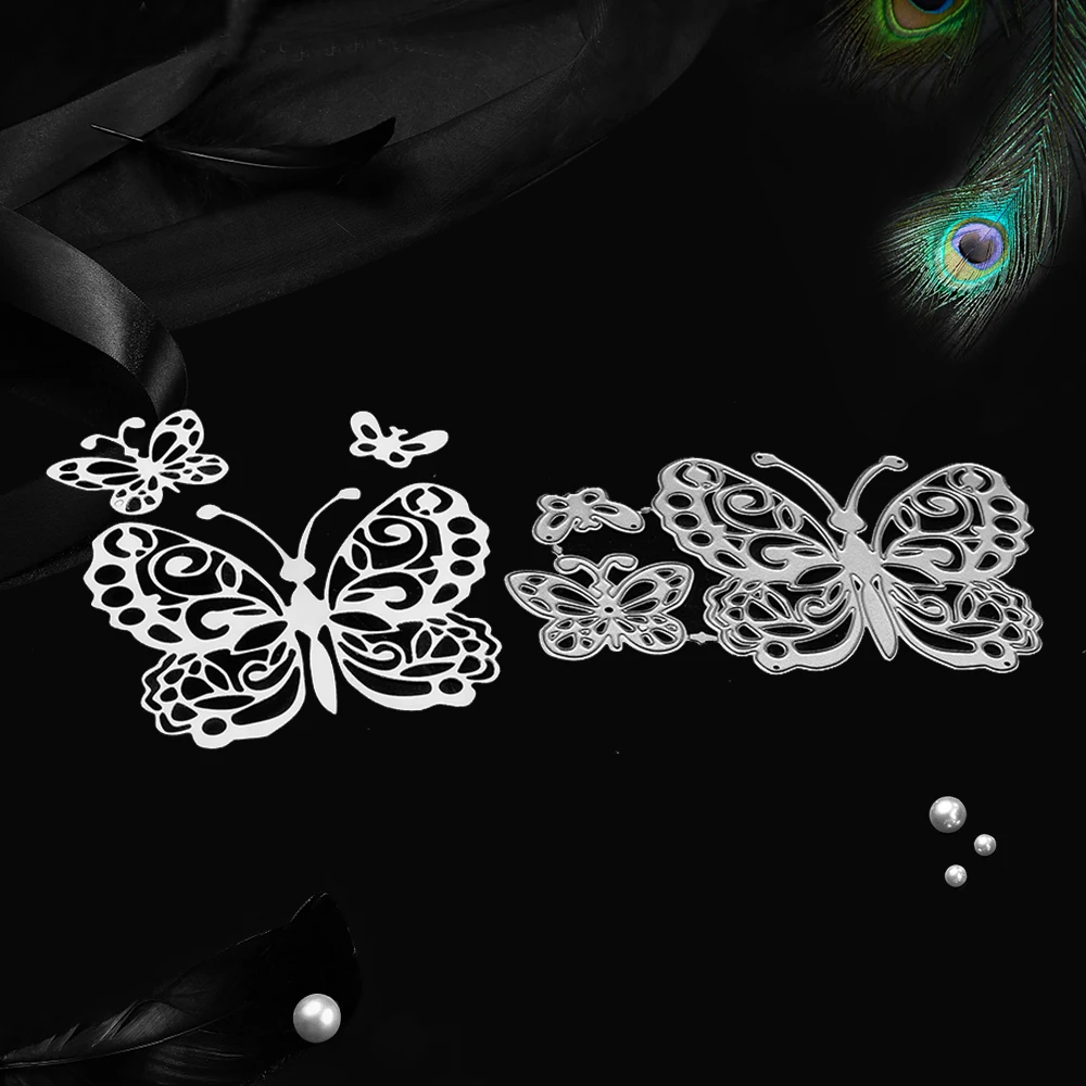 3 шт./компл. металлический трафарет в форме бабочки для рукоделия скрапбукинга
