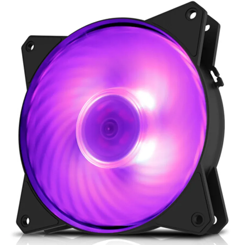 Бесшумный вентилятор шасси Master MF120R RGB 12 см В 4 контакта 120 мм ШИМ с лопастным винтом