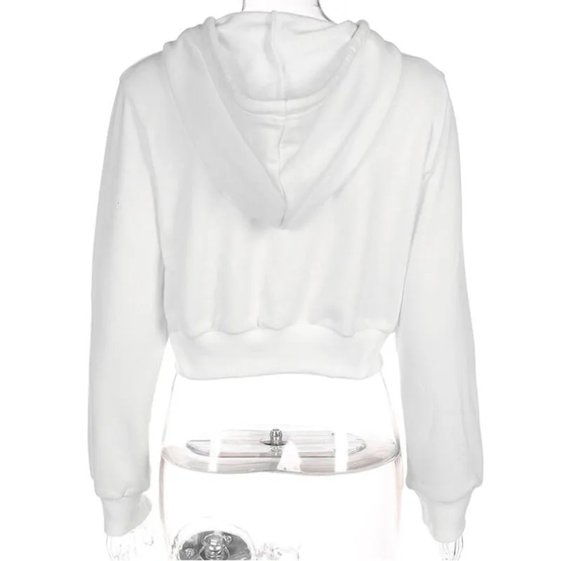 

Women Autumn Hoodies Fashion Long Sleeve Zipper Up Hooded Sweatshirt With Pocket Casual Sportswear Women Solid Hoodies