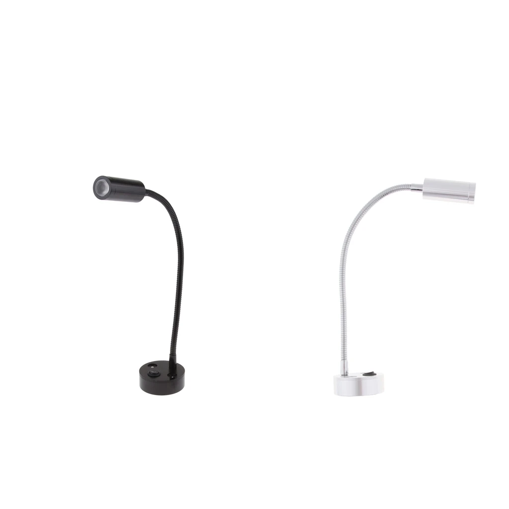 2 шт. настенный светильник для чтения/лампа гибкая гусиная шея изголовье