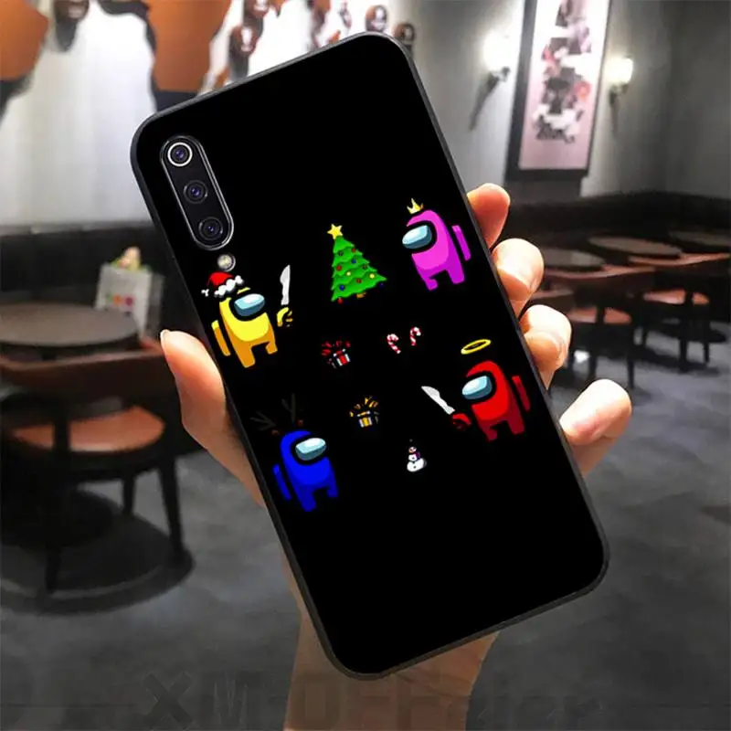 

Christmas Hot Game Among Us Phone Case for Xiaomi mi 6 6plus 6X 8 9SE 10 Pro mix 2 3 2s MAX2 note 10 lite Pocophone F1