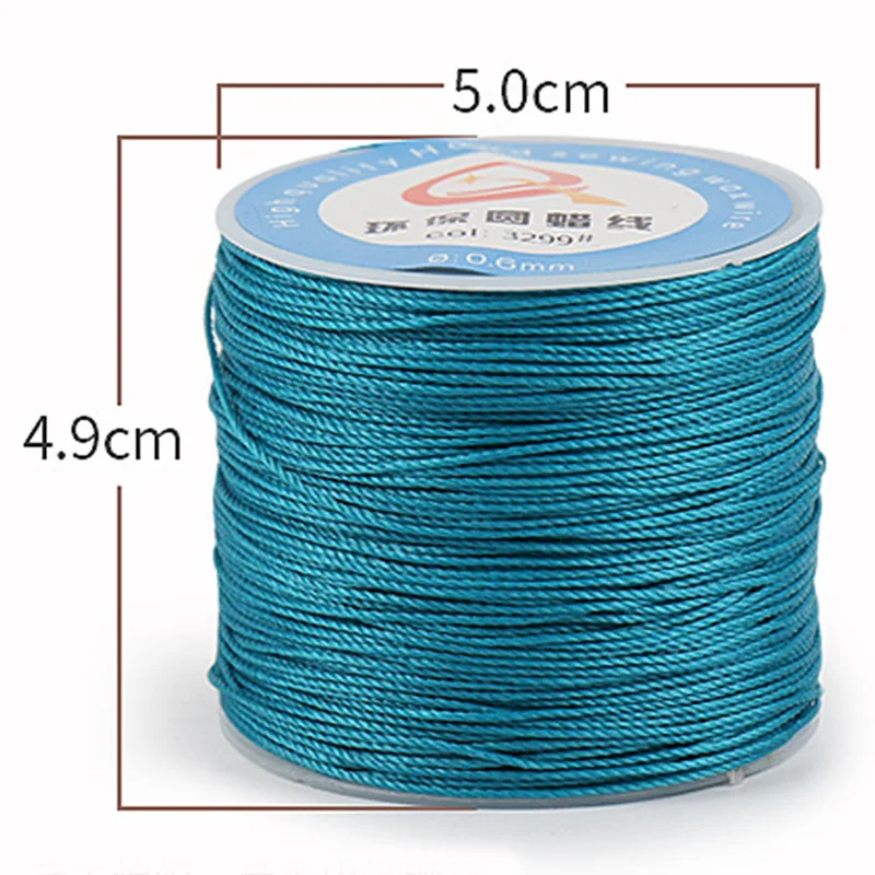 0 6 мм круглая Вощеная льняная нить вощеная для шитья кожи рукоделия сделай сам