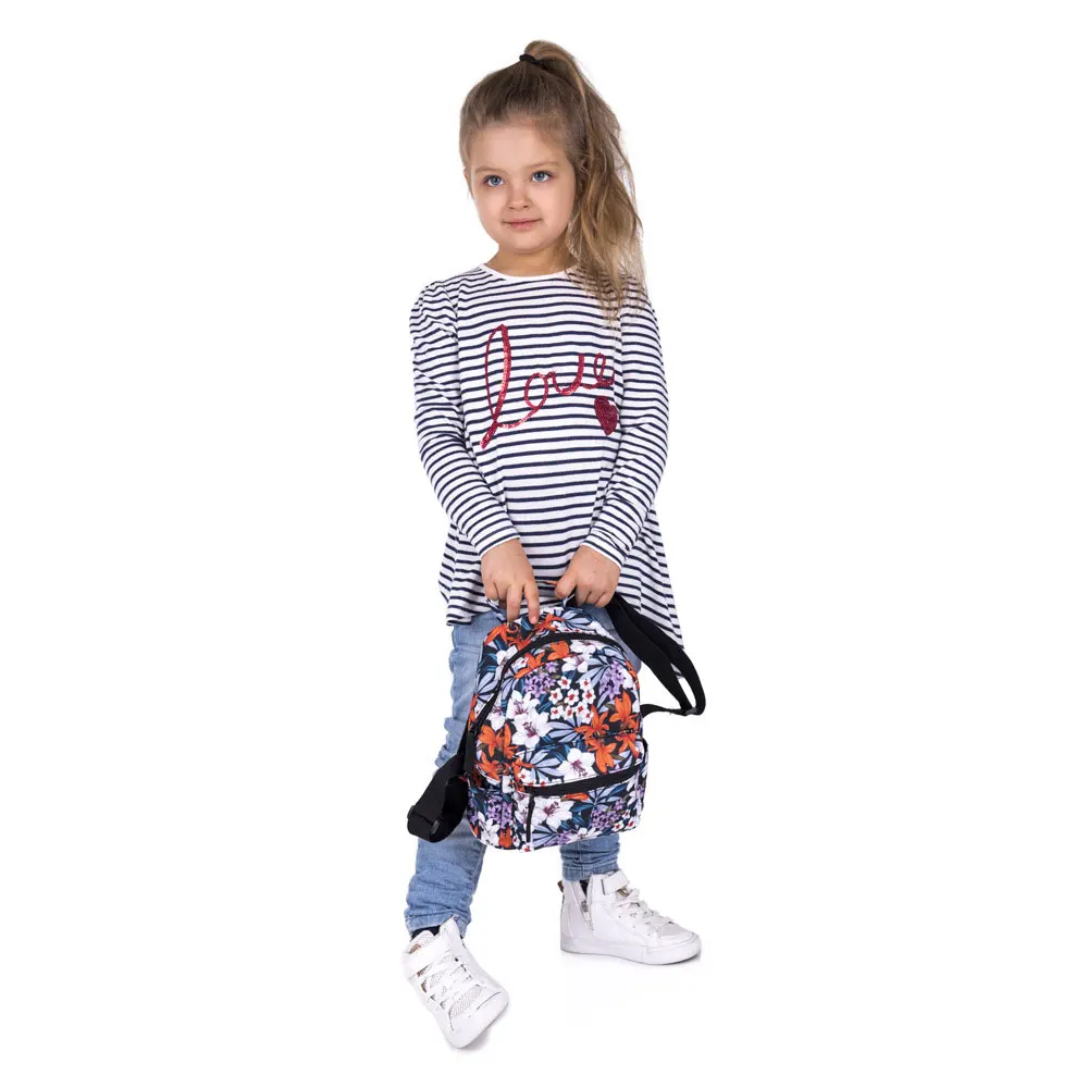 Women Backpack Print Flowers Fashion Cute Mini Backpack For Girl Small School Bag For Teen 1-5 Grade Waterproof Travel Bag