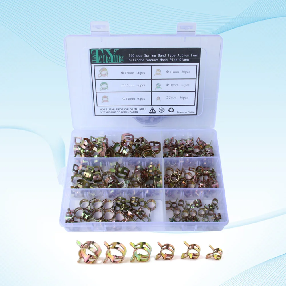 160 шт. зажим для шланга трубы низкого давления водопроводки механического