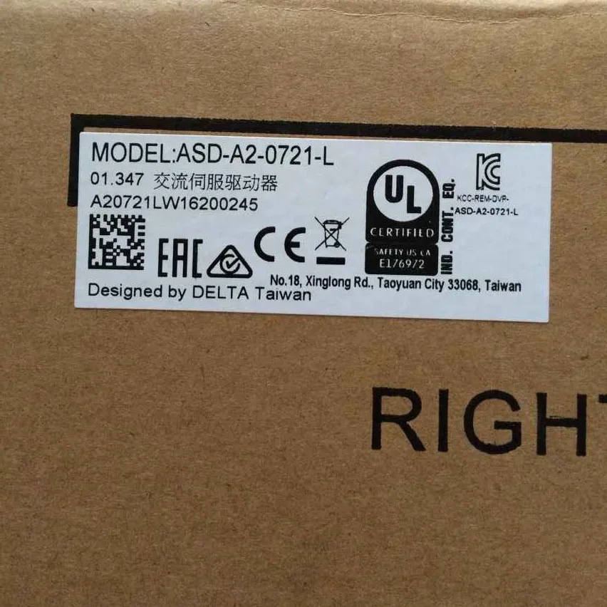 

Новый Дельта 0.75kW A2 Сервоусилитель 750w ASD-A2-0721-L с 1 годовая гарантия