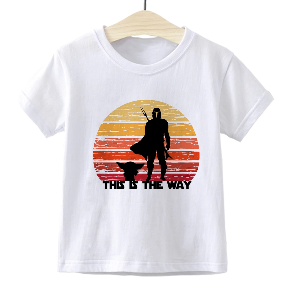 

Cute Movie Character Elf Print Short Sleeve Hot Sale Boys and Girls Tshirt Sports Comfortable Kids Summer Cartoon Clothing White