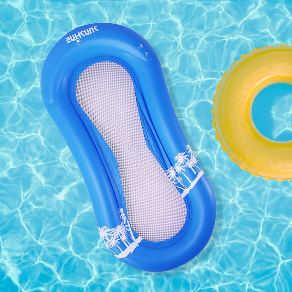 

Summer Inflatable Floating Row Water Hammock Air Mattress Swimming Pool Beach Float Sleeping Cushion Bed Chair for Adults Kids