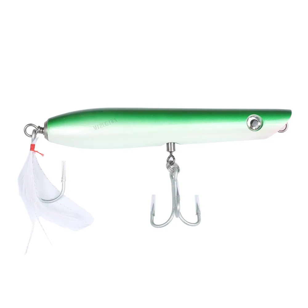 MIZUGIWA 4 шт. карандашные пробки 6 &quotGT деревянная приманка с пером ручной работы