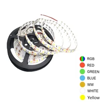 led dc12v 1m60 smd5050 warm rgb strip led non waterproof flexible background wall ceiling white light belt 5 meters per roll