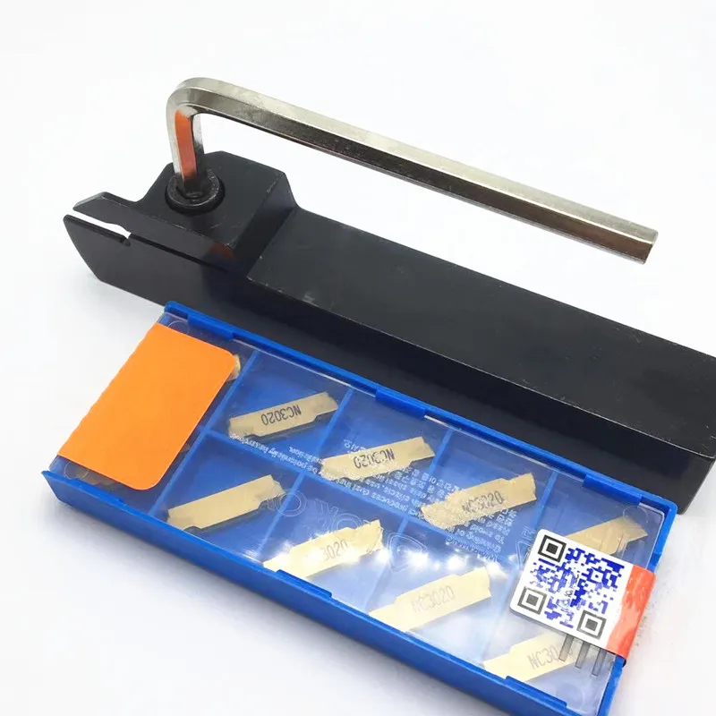 10PCS MGMN200-G PC9030 NC3020 carbide insert + 1PCS MGEHR2525-2 CNC lathe tool holder boring bar MGEHR 2525 Инструменты