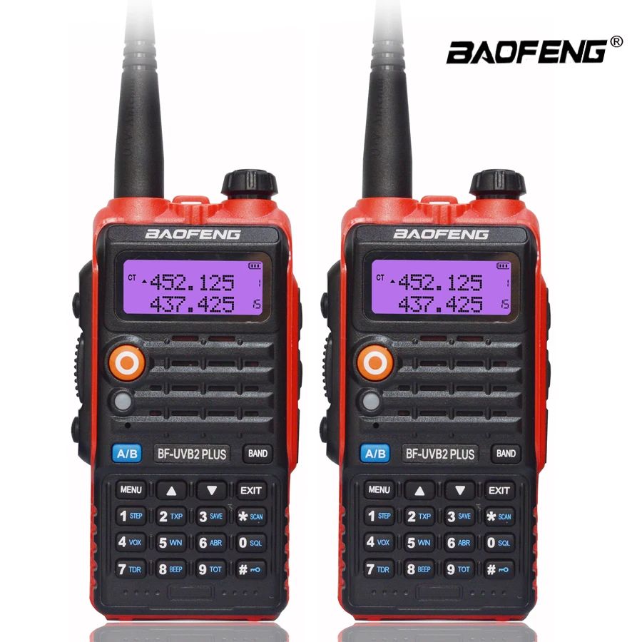 2 шт./компл. Baofeng UVB2 плюс UV-B2 двухстороннее радио двухдиапазонный УКВ/UHF иди и