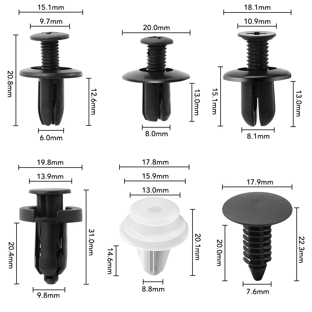 Car Panel Retainer Fastener Kit Accessories for Alfa Romeo 147 156 166 GT JTD TS | Автомобили и мотоциклы