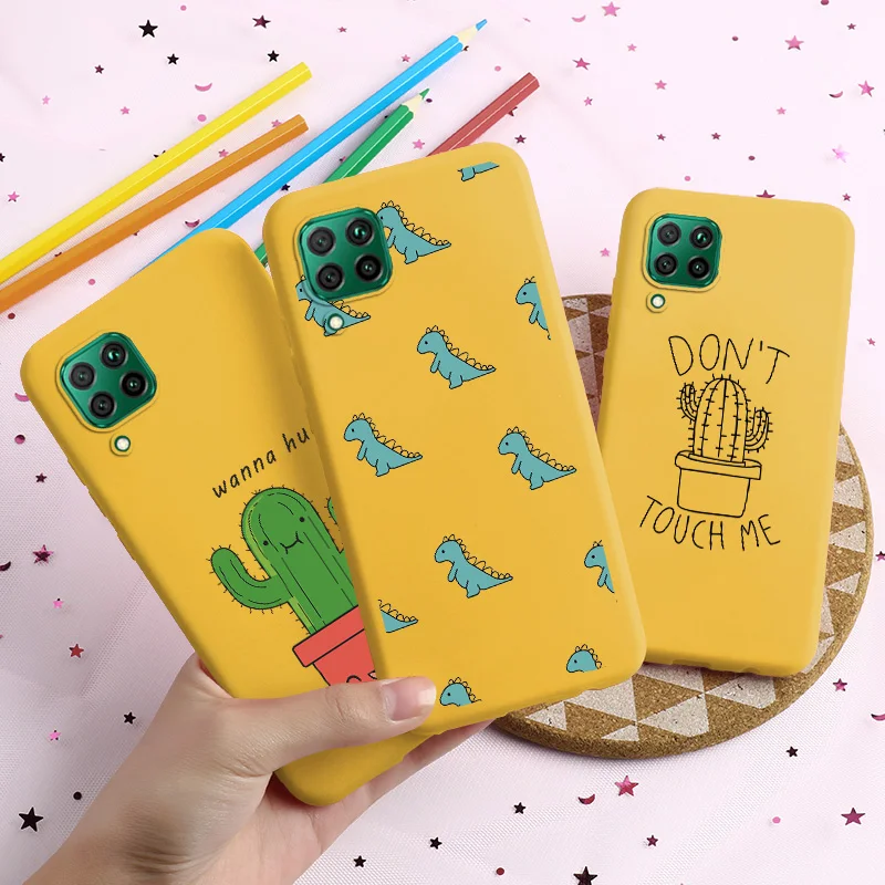 

Candy Cute Cartoon Case For Huawei P40 Lite 5G Case Silicone DIY Painted On Huawei P40Pro P 40 Protective Soft Love Heart Covers