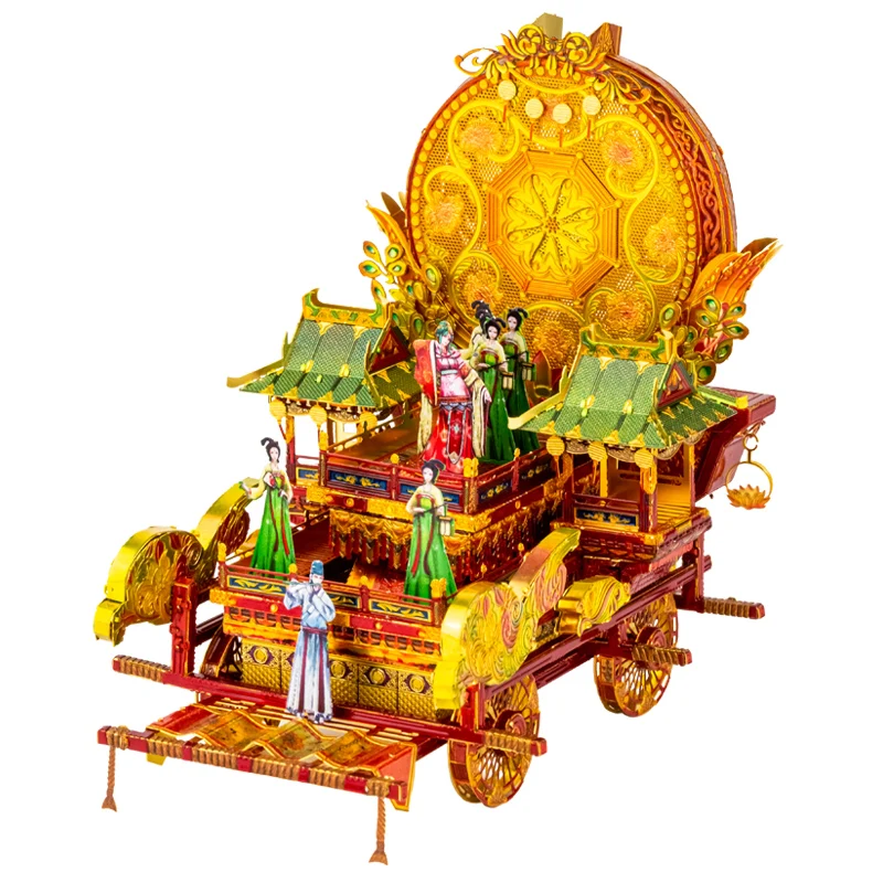 

Art model Chang'an twelve hours float 3D three-dimensional metal assembly model difficult puzzle handmade DIY gift