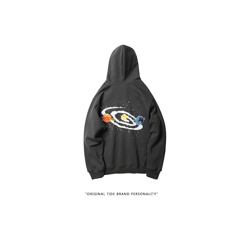 Вселенная футболка Теория большого взрыва с принтом пуловер начёсом толстовка