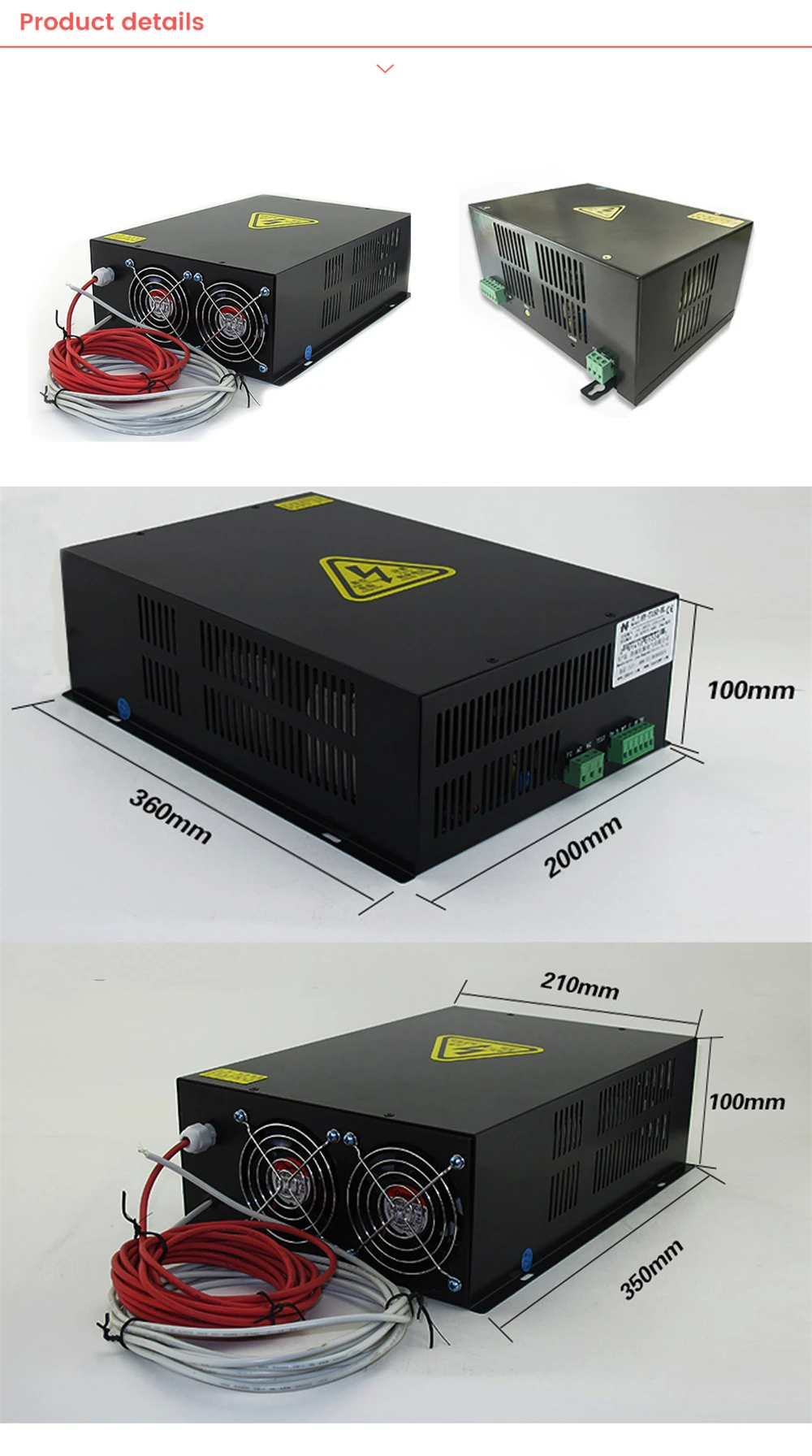 Maxwave 40 Вт 50 Вт 60 Вт 80 Вт 100 Вт 130 Вт 150 Вт СО2 лазерный источник питания MYJG 40WT 110 В/220 В для CO2 лазерной трубки гравировальный станок для резки