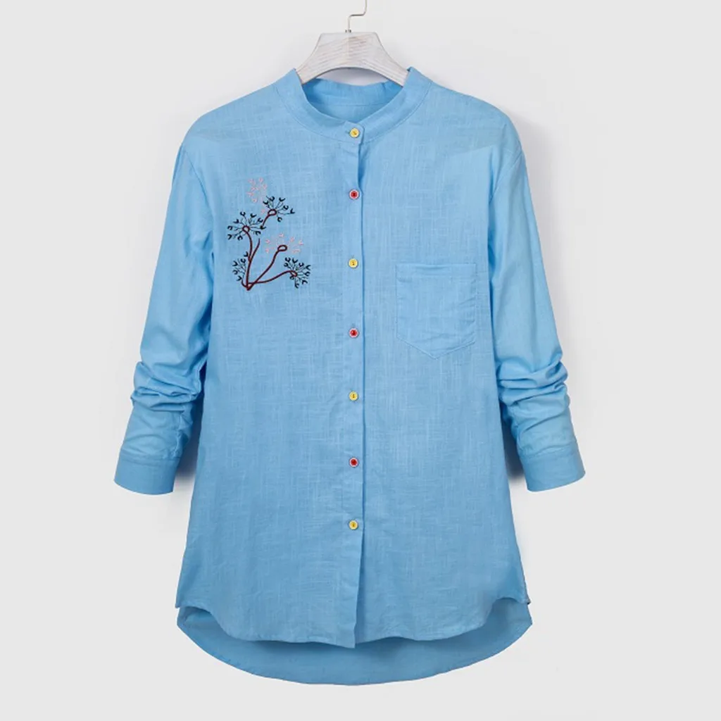 Женская рубашка на пуговицах JAYCOSIN весенне-осенняя офисная блузка с отложным