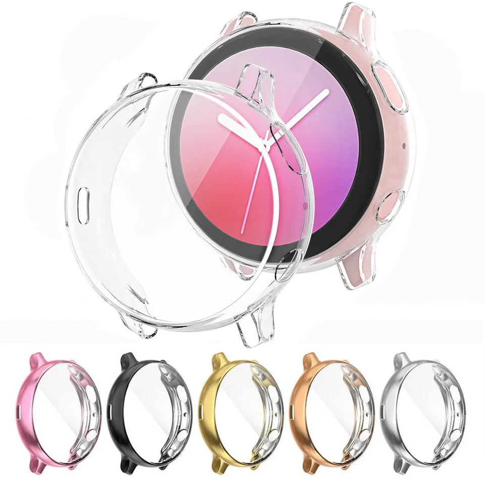 Чехол для Samsung Galaxy Watch 4/Active 2 44 мм 40 ТПУ Универсальный бампер защиты экрана 4 Classic 42 46