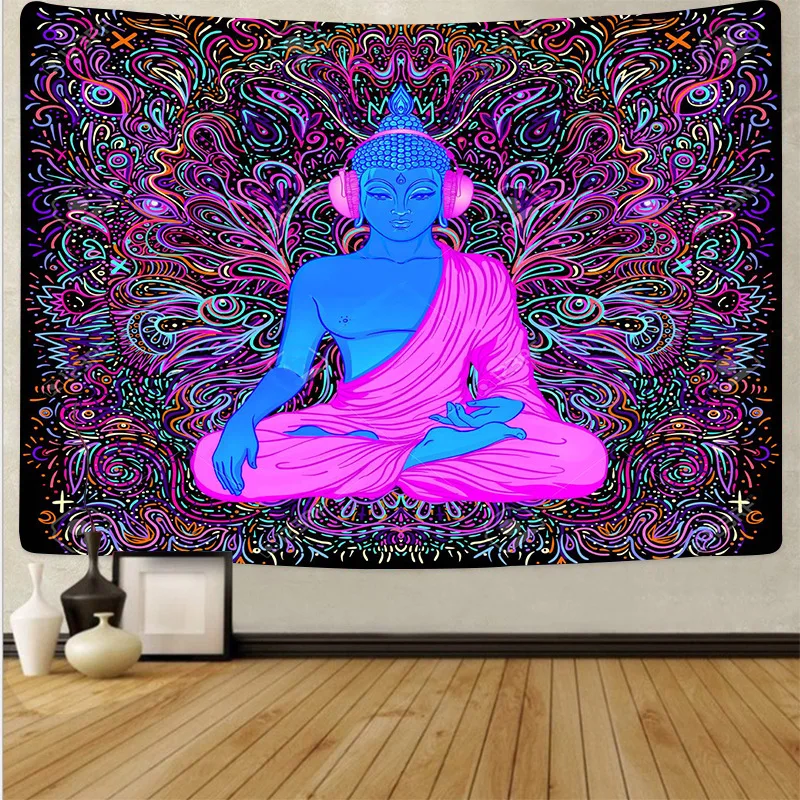 

tapiz mandala buddha tapestry yoga mat accroche mural bohemian tapestry psychedelic