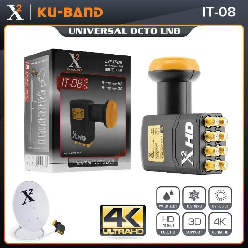 X-Square LNB для спутникового ТВ-приемника универсальный KU-диапазон с высоким