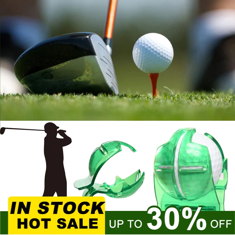 Аксессуары для клюшек гольфа принадлежности прозрачный мяч зеленая линия зажим