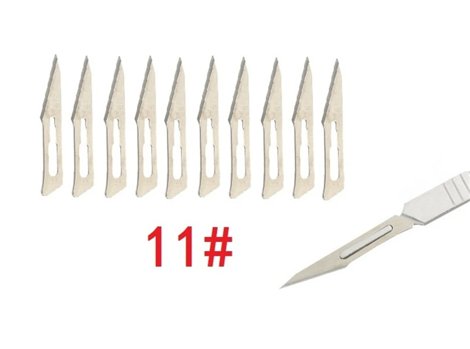 

11# 10 pcs Blades for Wood Carving Tools Engraving Craft Sculpture Knife Scalpel Cutting Tool PCB Repair Scalpel blade